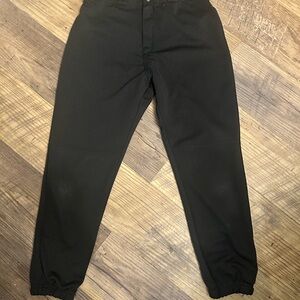 Easton Youth Pro Pull-Up Baseball Pants Black Boys YXl Youth X-Large